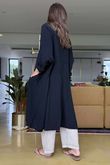 Made in Italy Paulo Pillow Cotton Sailor Dress Black /10 =